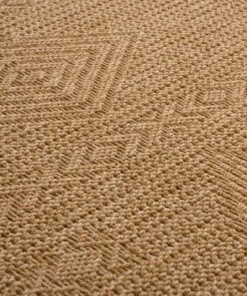 Alfombra de exterior efecto yute - Boho Bliss Beige - close up