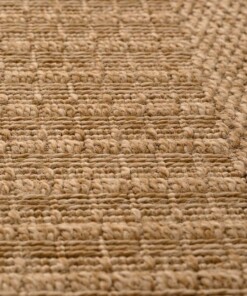 Alfombra de exterior efecto yute - Boho Stripe Beige - close up