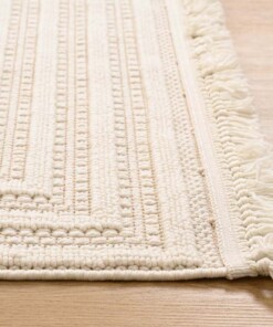 Alfombra - Knit Elevate Blanco - close up