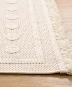 Alfombra - Knit Dots Blanco - close up