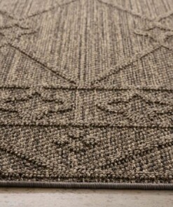 Alfombra de exterior Boho - Retreat Gris - close up