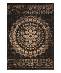 Alfombra de exterior Boho - Coastal Hammock Negro/Beige - overzicht