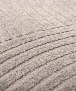 Alfombra de estilo escandinavo - Contour Curve Gris - close up