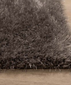 Alfombra cuadrada pelo largo - Posh Velours Gris - close up