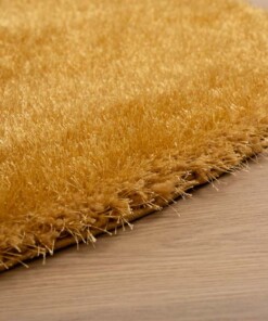 Alfombra redonda pelo largo - Posh Velours Oro - close up