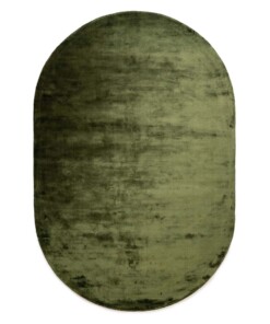 Alfombra ovalada de viscosa - Pearl Verde - overzicht