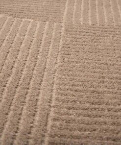 Alfombra de estilo escandinavo - Contour Circle Beige - close up