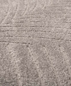 Alfombra de estilo escandinavo - Contour Leaf Gris - close up