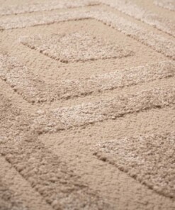 Alfombra de estilo escandinavo - Contour Diamond Beige - close up