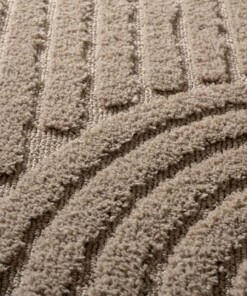 Alfombra de estilo escandinavo - Arc Bend Beige - close up