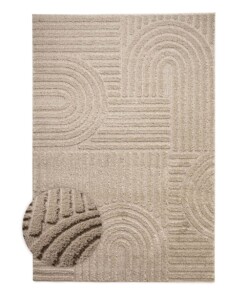 Alfombra de estilo escandinavo - Arc Bend Beige - overzicht