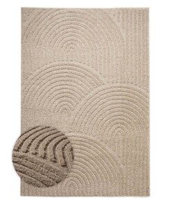 Alfombra de estilo escandinavo - Arc Curve Beige - overzicht