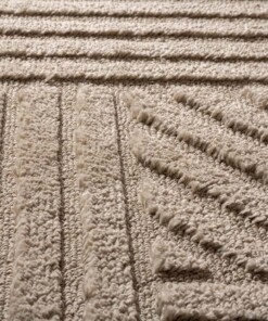 Alfombra de estilo escandinavo - Arc Edge Beige - close up