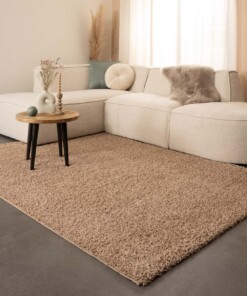 Alfombra de pelo largo Shaggy Trend - Beige - sfeer