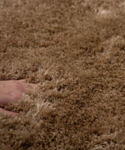 Alfombra redonda Shaggy - Meadow Beige - close up