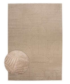 Alfombra de estilo escandinavo - Contour Edge Beige - overzicht