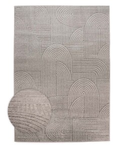 Alfombra de estilo escandinavo - Contour Bend Gris - overzicht