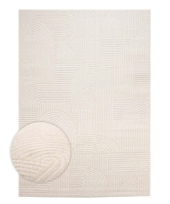 Alfombra de estilo escandinavo - Contour Bend Crema - overzicht