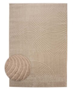 Alfombra de estilo escandinavo - Contour Curve Beige - overzicht