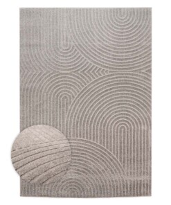 Alfombra de estilo escandinavo - Contour Curve Gris - overzicht