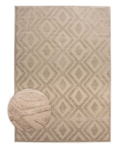 Alfombra de estilo escandinavo - Contour Diamond Beige - overzicht