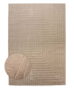 Alfombra de estilo escandinavo - Contour Edge Beige - overzicht