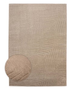 Alfombra de estilo escandinavo - Contour Leaf Beige - overzicht