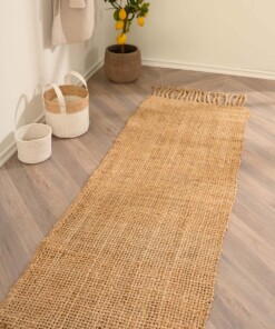 Alfombra de yute para pasillo Chunky - Boho &me - Natural