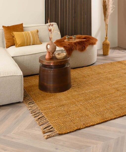 Alfombra de yute Chunky - Boho &me - Dorado/Natural