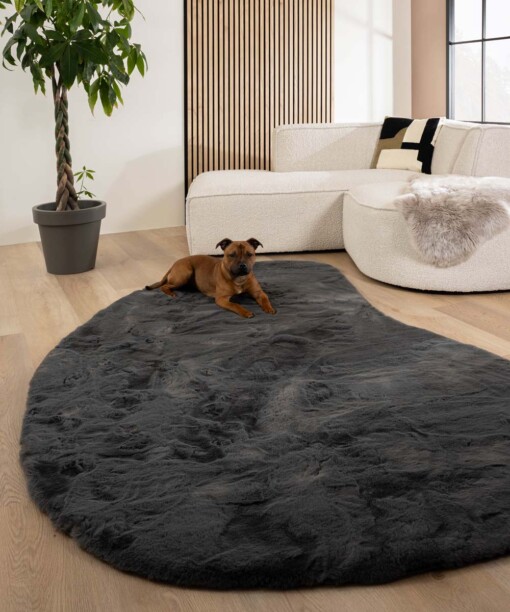 Alfombra suave de forma natural - Comfy Plus Gris Oscuro