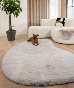 Alfombra suave de forma natural - Comfy Plus Gris Claro