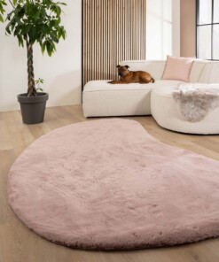 Alfombra blanda de forma natural - Comfy Plus Rosa