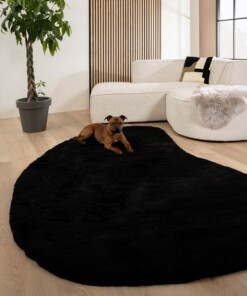 Alfombra suave de forma natural - Comfy Plus Negro