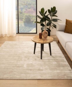 Alfombra cuadrada de viscosa - Pearl Crema - sfeer