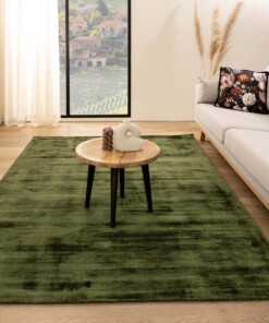 Alfombra de viscosa - Verde Glamour - sfeer, thumbnail