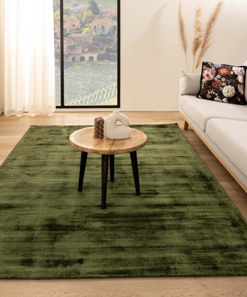 Alfombra de viscosa - Verde Glamour - sfeer