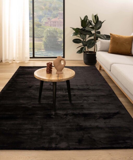 Alfombra de viscosa - Pearl Negro - sfeer